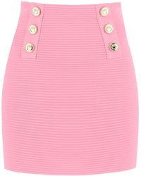 Pinko - Cipresso Mini Skirt With Love Birds Buttons - Lyst