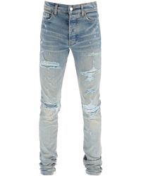 Amiri Trasher Jeans In Clay Indigo - Blue