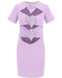 GIUSEPPE DI MORABITO - Mini Cut-Out Dress With Applied Anthur - Lyst