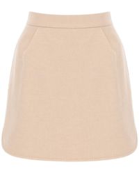 Max Mara - Bobbio Camel Mini Skirt - Lyst