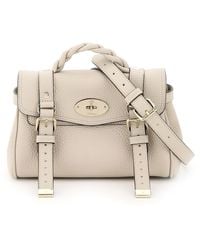 Mulberry Alexa Grained Leather Mini Bag - Natural