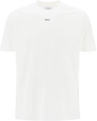 Off-White c/o Virgil Abloh - Crew-neck T-shirt With Off Print - Lyst