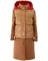 Burberry Coat With Removable Vest - Multicolour