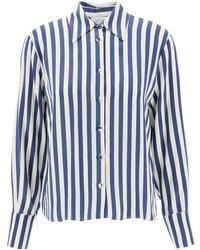 MVP WARDROBE - "Striped Charmeuse Shirt By Le - Lyst