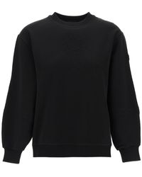 Moncler - Crewneck Sweatshirt con emb - Lyst