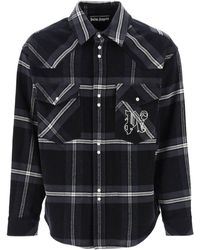 Palm Angels - Check Flannel Overshirt - Lyst