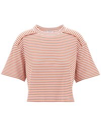 Brunello Cucinelli - Striped Boxy T-shirt - Lyst