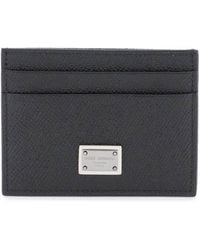 Dolce & Gabbana - Luxe Leather Plaque Cardholder - Lyst