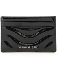 Alexander McQueen Patent Leather Cardholder - Black