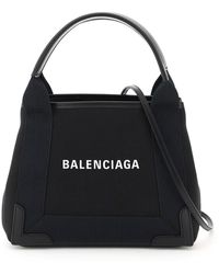Balenciaga - Navy Cabas Xs Bag - Lyst