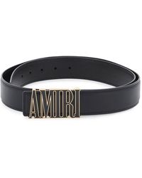 Amiri - Logo Buckle Belt - Lyst