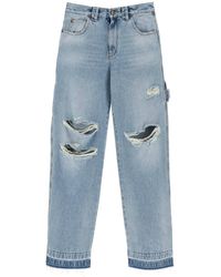 DARKPARK - Audrey Cargo Jeans With Rips - Lyst