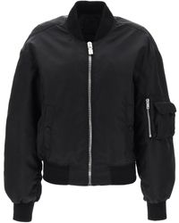 Givenchy - Bomber Jacket With Logo Print And 4G Zipper - Lyst