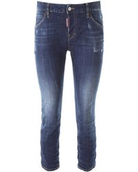 DSquared² JEANS COOL GIRL CROPPED - Blu