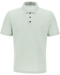 Ferragamo - Organic Cotton Polo Shirt - Lyst