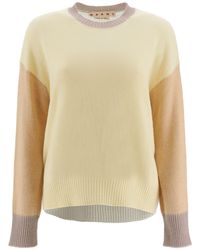 Marni PULLOVER IN CACHEMIRE - Neutro