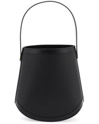 SAVETTE - Grained Leather Bucket Bag - Lyst