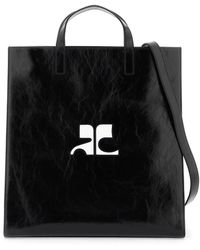 Courreges - Courreges "Heritage Leather Naplack Tote - Lyst
