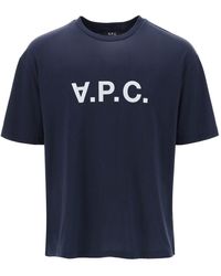 A.P.C. - River T Shirt With Flocked Logo - Lyst