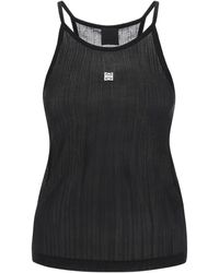 Givenchy - Halterneck Tank Top With 4g Plaque - Lyst