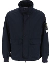 Stone Island - Micro Twill Jacket With Extractable Hood - Lyst