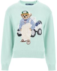 Polo Ralph Lauren - Polo Bear-intarsia Cotton Knitted Jumper - Lyst