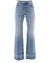 Chloé - Chloe' Bootcut Jeans With Frayed Hem - Lyst