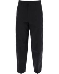 Lemaire - Cotton And Silk Carrot Pants For - Lyst