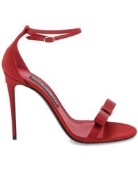 Dolce & Gabbana - Satin Sandals - Lyst