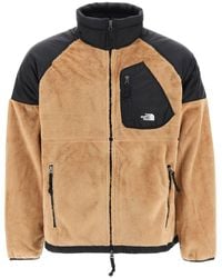 The North Face - Fleece Jacket With Nylon Inserts - Lyst