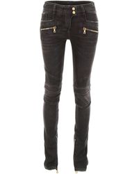 Balmain Biker Jeans - Black