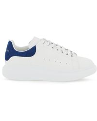 Alexander McQueen Show Leather Platform Sneakers - Blue
