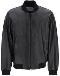 Closed - Leather Bomber Jacket - Lyst