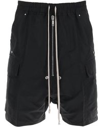 Rick Owens - Cargo Shorts In Faille - Lyst