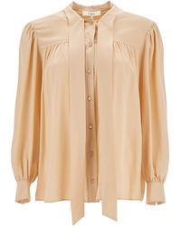 Chloé - Silk Blouse With Lavallière - Lyst