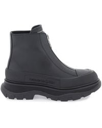 Alexander McQueen - Zip Tread Slick Ankle Boots - Lyst
