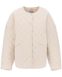 Totême - Organic Cotton Quilted Jacket In - Lyst