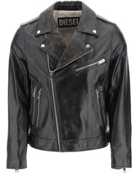 DIESEL Cotton S-bella Giacca Jacket in Black for Men | Lyst