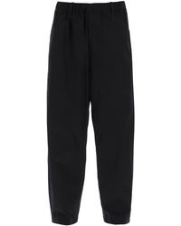 Lemaire - Loose Pants In Cotton Twill - Lyst