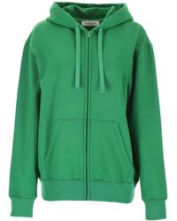 Valentino Hoodie With Embroidered Logo - Green