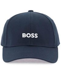 BOSS - Baseball Cap With Embroidered Logo - Lyst