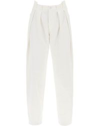 Off-White c/o Virgil Abloh Wide Leg Jeans - White