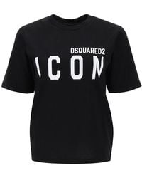 DSquared² - T Shirt Girocollo Icon - Lyst