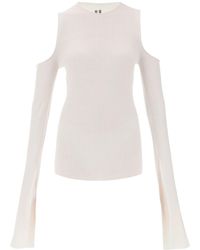 Rick Owens - Sweater With Cut-Out Shoulders - Lyst