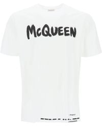 Alexander McQueen - Mc Queen Graffiti T Shirt - Lyst