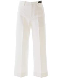 Moncler Logo Pants - White
