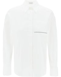 Brunello Cucinelli - "shirt With Jewel Detail On The - Lyst