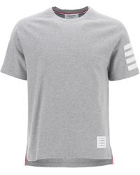 Thom Browne - 4 Bar Crew Neck T Shirt - Lyst