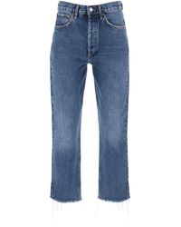 Agolde - 'riley' Cropped Jeans - Lyst