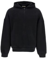 Fear Of God - Hooded Sweatshirt With Half Zip - Lyst